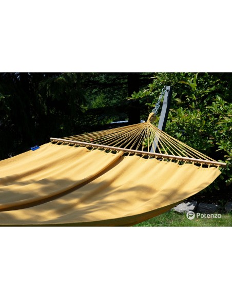 Merida Stabhängematte mit Gestell, Hängematte 215x160cm, Hängemattegestell aus Aluminium oder Stahl