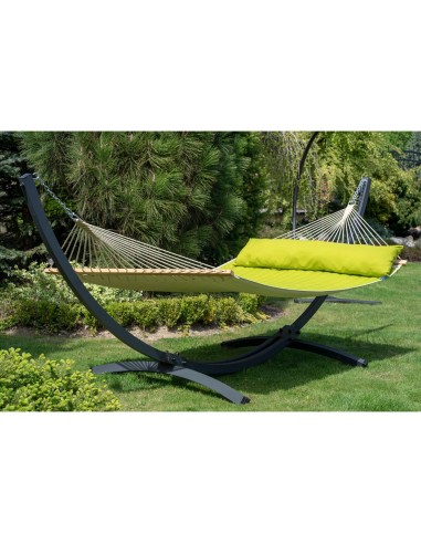 Panama Stabhängematte mit Gestell, Hängematte 215x140cm, Hängemattegestell aus Aluminium oder Stahl