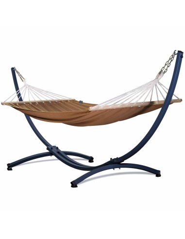 Roma Stabhängematte mit Gestell, Hängematte 220x160cm, Hängemattegestell aus Aluminium oder Stahl