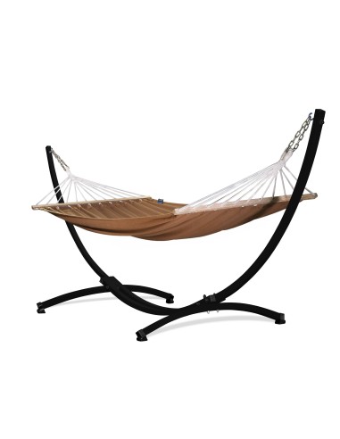 Roma Stabhängematte mit Gestell, Hängematte 220x160cm, Hängemattegestell aus Aluminium oder Stahl