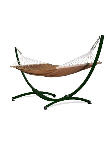 Roma Stabhängematte mit Gestell, Hängematte 220x160cm, Hängemattegestell aus Aluminium oder Stahl