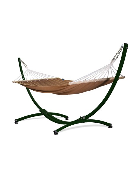 Roma Stabhängematte mit Gestell, Hängematte 220x160cm, Hängemattegestell aus Aluminium oder Stahl