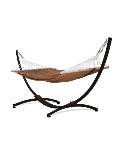 Roma Stabhängematte mit Gestell, Hängematte 220x160cm, Hängemattegestell aus Aluminium oder Stahl