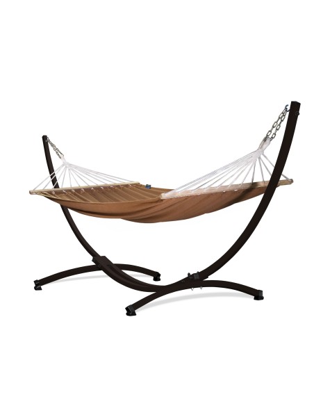 Roma Stabhängematte mit Gestell, Hängematte 220x160cm, Hängemattegestell aus Aluminium oder Stahl