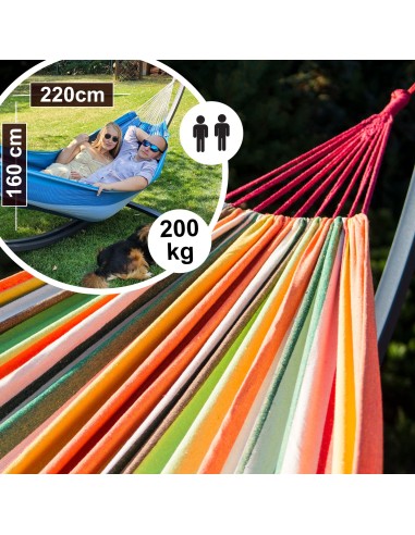 Singa Hängematte 220x160 cm, Belastbarkeit bis 200 kg