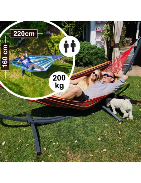 Singa Hängematte 220x160 cm, Belastbarkeit bis 200 kg