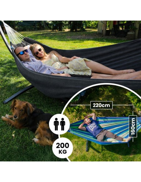 Roma Hängematte 220x160 cm, Belastbarkeit bis 200 kg