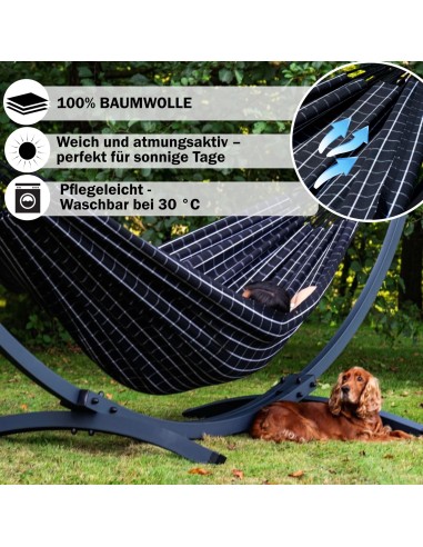 Catargo Hängematte 220x160 cm, Belastbarkeit bis 200 kg