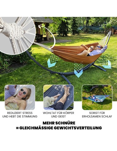 Catargo Hängematte 220x160 cm, Belastbarkeit bis 200 kg