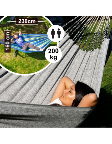 Medelin (Doppel-350cm) Hängematte 230x160 cm, Belastbarkeit bis 200 kg