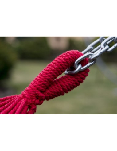 Acadia Hängematte mit Holzstangen 220x160 cm, Belastbarkeit bis 200 kg