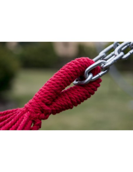 Acadia Hängematte mit Holzstangen 220x160 cm, Belastbarkeit bis 200 kg