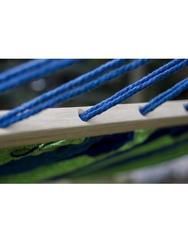 Acadia Hängematte mit Holzstangen 220x160 cm, Belastbarkeit bis 200 kg