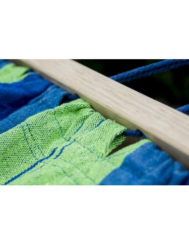 Acadia Hängematte mit Holzstangen 220x160 cm, Belastbarkeit bis 200 kg