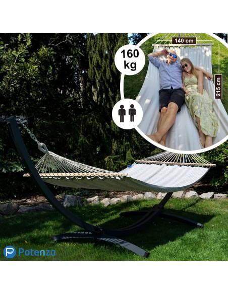 Medelin Stabhängematte 215x140 cm, Belastbarkeit bis 160 kg