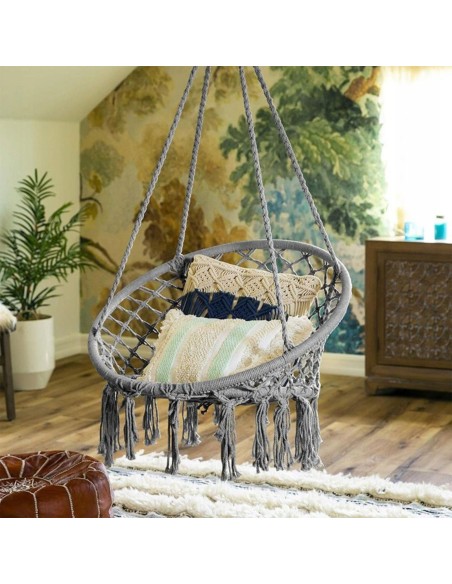 Puerta Hängesessel, Hängekorb bis 120kg Schaukelkorb