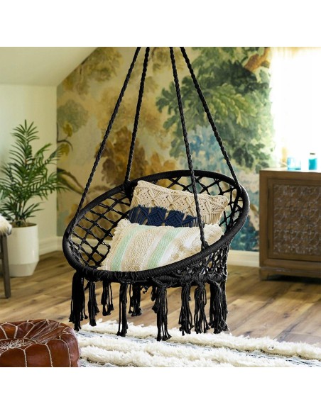 Puerta Hängesessel, Hängekorb bis 120kg Schaukelkorb