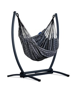 Pereira Hängesessel mit Gazela Gestell, Baumwolle Hängestuhl mit Gestell, Hängesitz aus Kolumbien