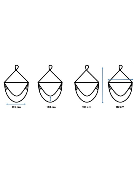 Medelin Hängesessel, Baumwolle Hängestuhl, Hängesitz aus Kolumbien