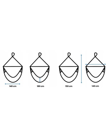 Medelin Hängesessel, Baumwolle Hängestuhl, Hängesitz aus Kolumbien