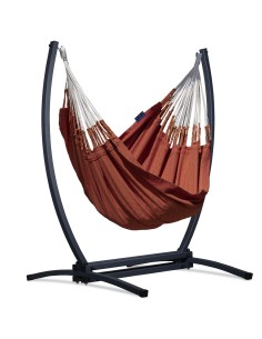 Medelin Hängesessel mit Gestell, Baumwolle Hängestuhl mit Gazela Gestell, Hängesitz aus Kolumbien