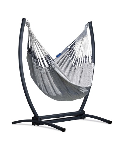 Medelin Hängesessel mit Gestell, Baumwolle Hängestuhl mit Gazela Gestell, Hängesitz aus Kolumbien