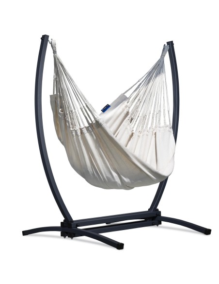 Medelin Hängesessel mit Gestell, Baumwolle Hängestuhl mit Gazela Gestell, Hängesitz aus Kolumbien