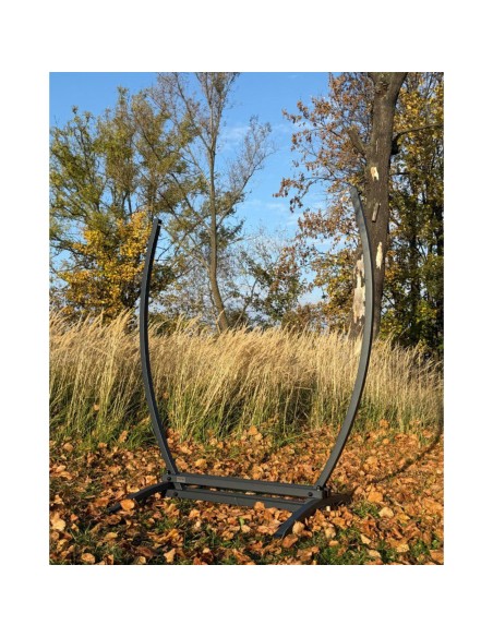 Medelin Hängesessel mit Gestell, Baumwolle Hängestuhl mit Gazela Gestell, Hängesitz aus Kolumbien