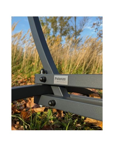 Medelin Hängesessel mit Gestell, Baumwolle Hängestuhl mit Gazela Gestell, Hängesitz aus Kolumbien