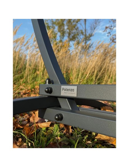 Medelin Hängesessel mit Gestell, Baumwolle Hängestuhl mit Gazela Gestell, Hängesitz aus Kolumbien