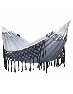 Medelin Double Boho Makramee Fransen Hängematte 230x160 cm, Belastbarkeit bis 200 kg