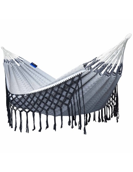 Medelin Double Boho Makramee Fransen Hängematte 230x160 cm, Belastbarkeit bis 200 kg