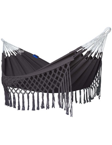 Medelin Double Boho Makramee Fransen Hängematte 230x160 cm, Belastbarkeit bis 200 kg