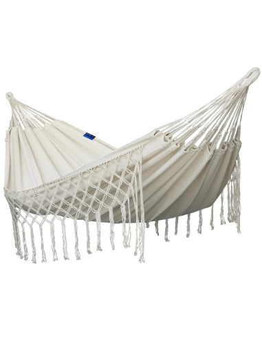 Medelin Double Boho Makramee Fransen Hängematte 230x160 cm, Belastbarkeit bis 200 kg