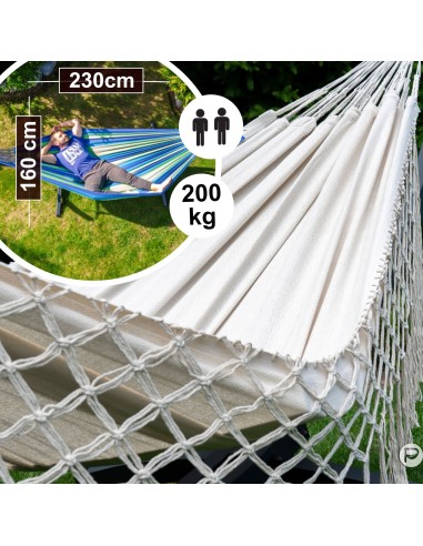 Medelin Double Boho Makramee Fransen Hängematte 230x160 cm, Belastbarkeit bis 200 kg