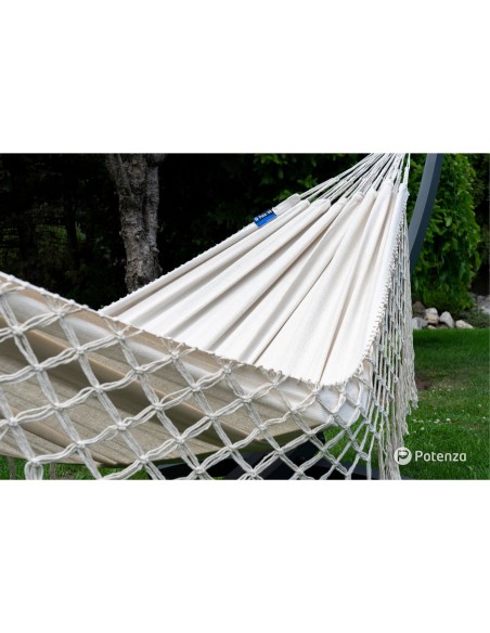 Medelin Double Boho Makramee Fransen Hängematte 230x160 cm, Belastbarkeit bis 200 kg