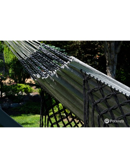 Medelin Double Boho Makramee Fransen Hängematte 230x160 cm, Belastbarkeit bis 200 kg