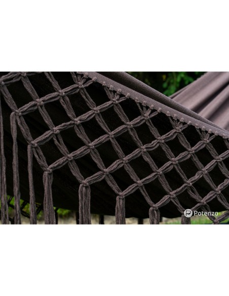 Medelin Double Boho Makramee Fransen Hängematte 230x160 cm, Belastbarkeit bis 200 kg