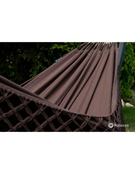 Medelin Double Boho Makramee Fransen Hängematte 230x160 cm, Belastbarkeit bis 200 kg