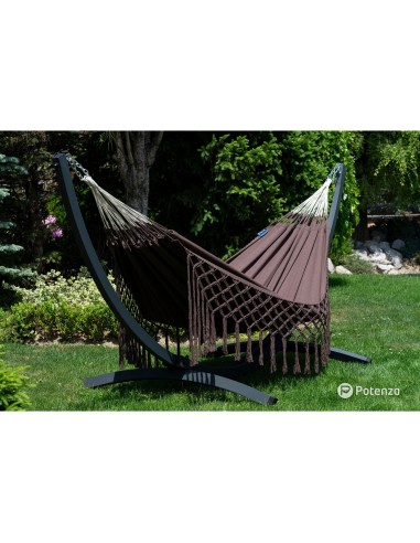 Medelin Double Boho Makramee Fransen Hängematte 230x160 cm, Belastbarkeit bis 200 kg