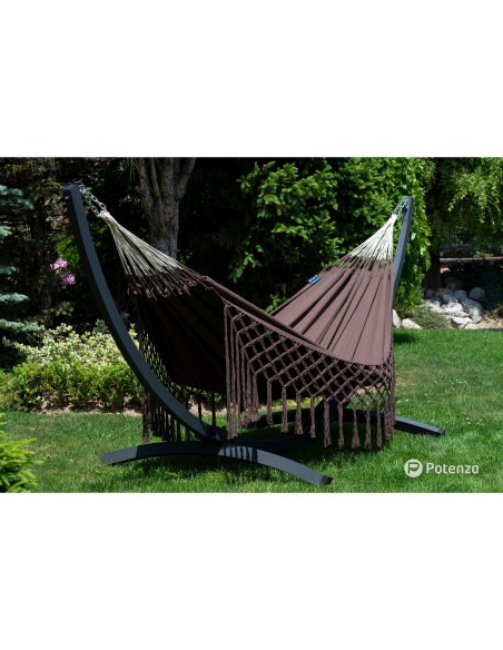 Medelin Double Boho Makramee Fransen Hängematte 230x160 cm, Belastbarkeit bis 200 kg