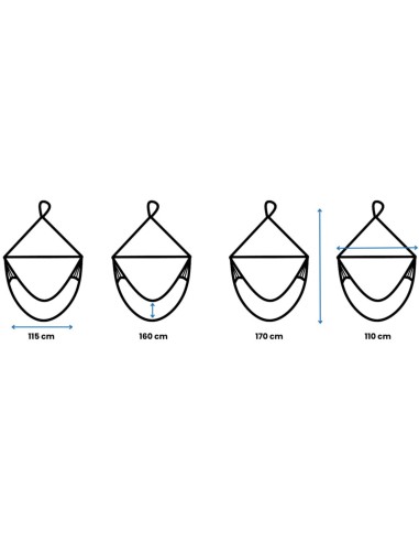 Pereira Hängesessel, Baumwolle Hängestuhl, Hängesitz aus Kolumbien