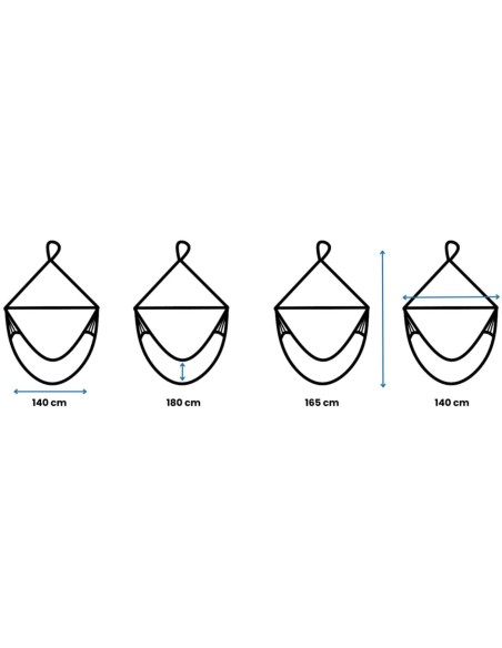 Pereira Hängesessel, Baumwolle Hängestuhl, Hängesitz aus Kolumbien