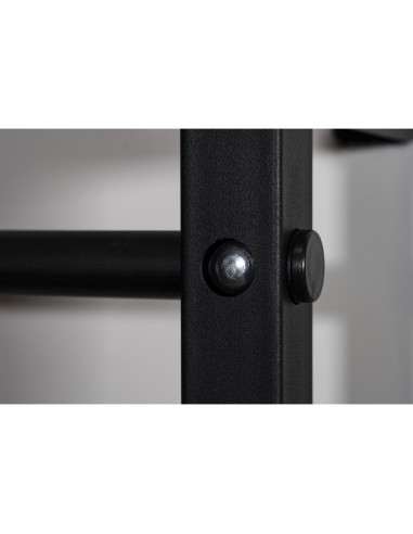 Sprossenwand aus Metall, Klettergerüst bis 250kg, Turnwand Schwarz