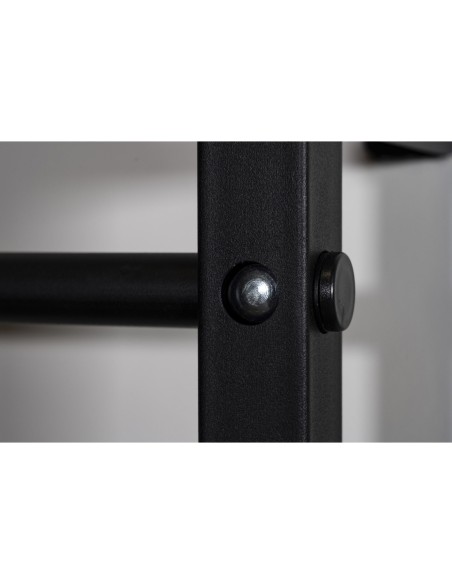 Sprossenwand aus Metall, Klettergerüst bis 250kg, Turnwand Schwarz
