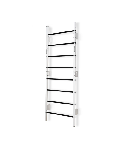 Sprossenwand aus Metall, Klettergerüst bis 250kg, Turnwand Weiß