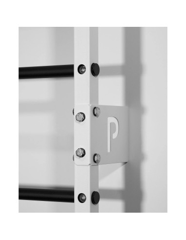 Sprossenwand aus Metall, Klettergerüst bis 250kg, Turnwand Weiß