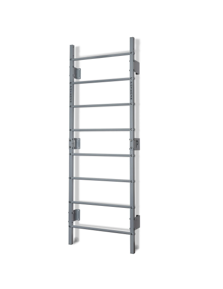 Sprossenwand aus Metall, Klettergerüst bis 250kg, Turnwand Grau