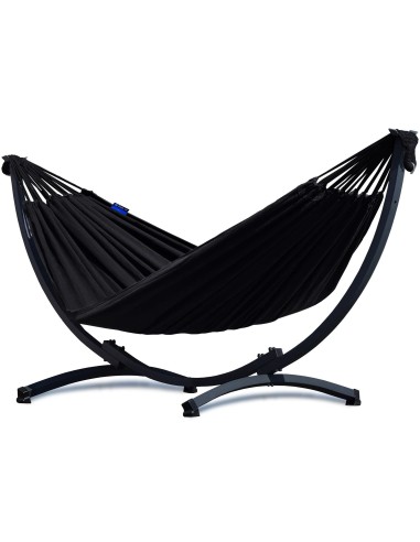 Hängematte mit Gestell I Stabiler Rahmen 200kg - 250cm Balkon I Hängematte 200x120cm I Indoor Outdoor Garten Pool Terrasse Stahl