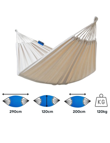 Hängematte mit Indela Gestell – 120kg für 1 Personen I Hängematte- 200x120, 120kg I Cocoon